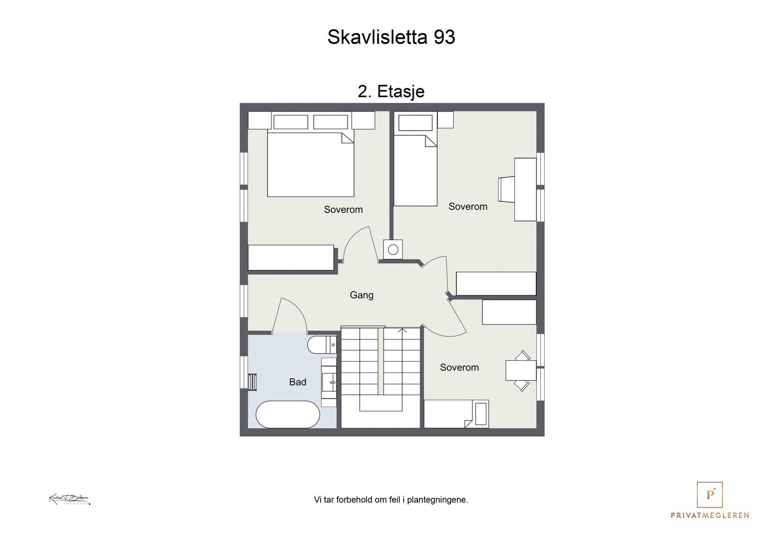 Plantegning 2. etasje Galleribilde