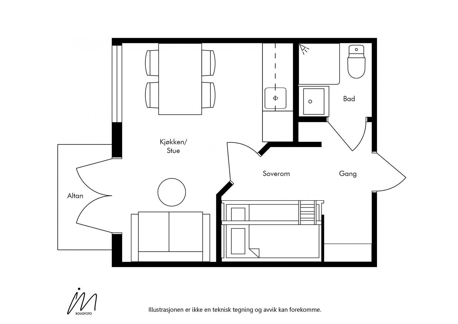Plantegning Galleribilde