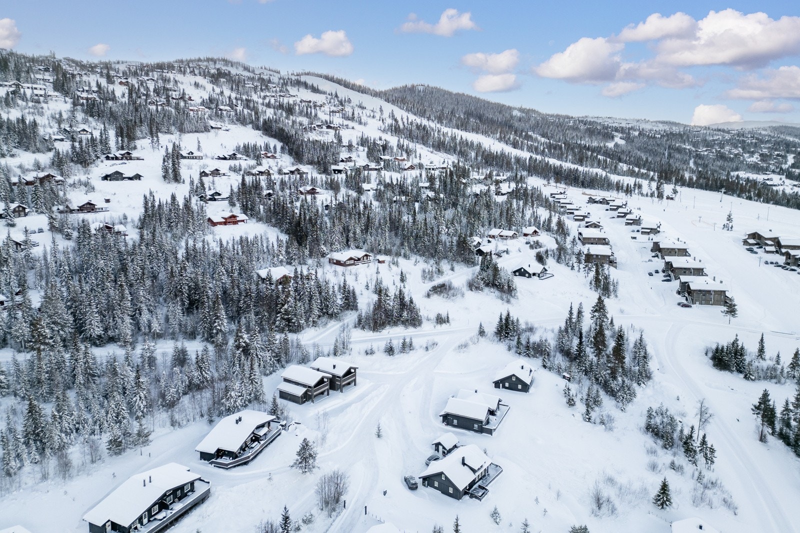 Her ligger du med direkte adkomst til Nesfjellet Alpin og til langrenn Galleribilde