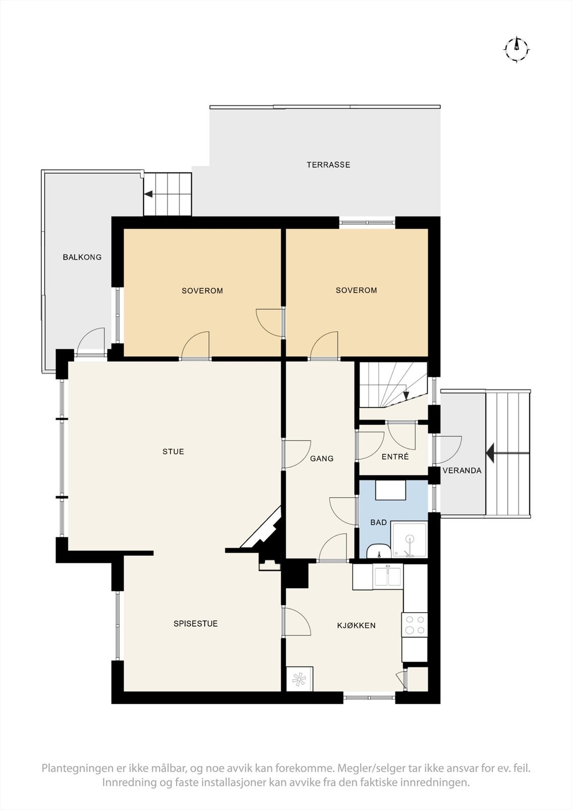 Plantegning 1. etasje. Galleribilde