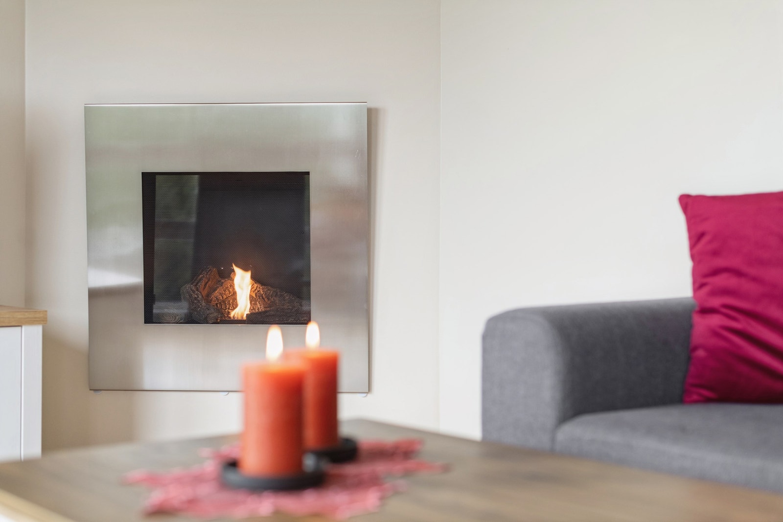 Gassanlegget har årlig kontroll, som sikrer en trygg og vedlikeholdsfri oppvarmingskilde. Galleribilde