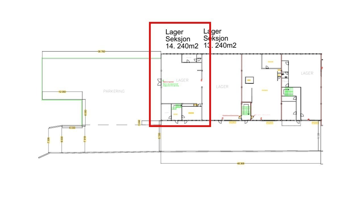 Plantegning Galleribilde