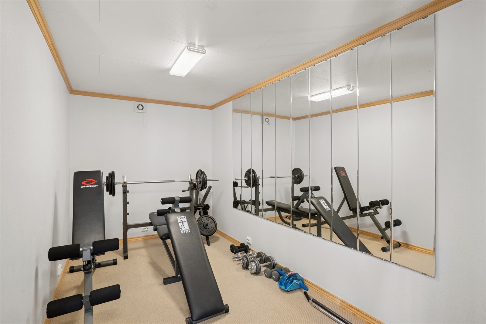 Trimrom er av god størrelse. Galleribilde