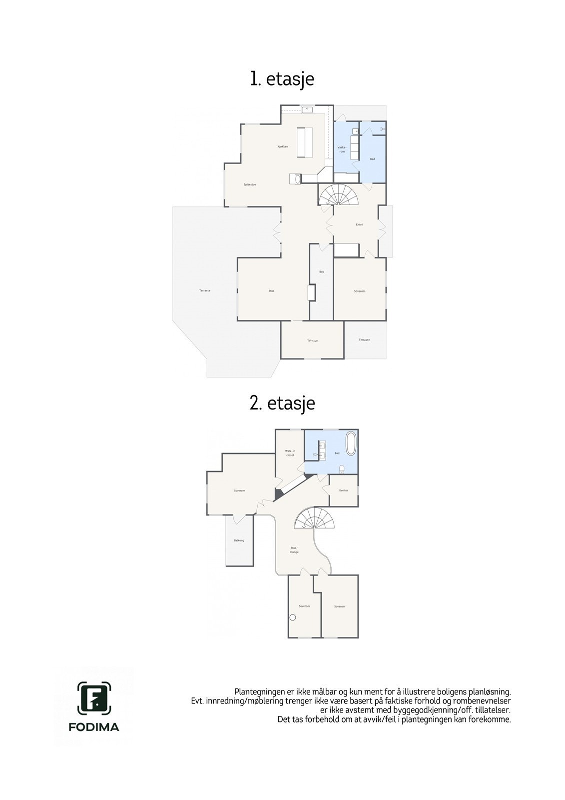 Plantegning oversikt Galleribilde