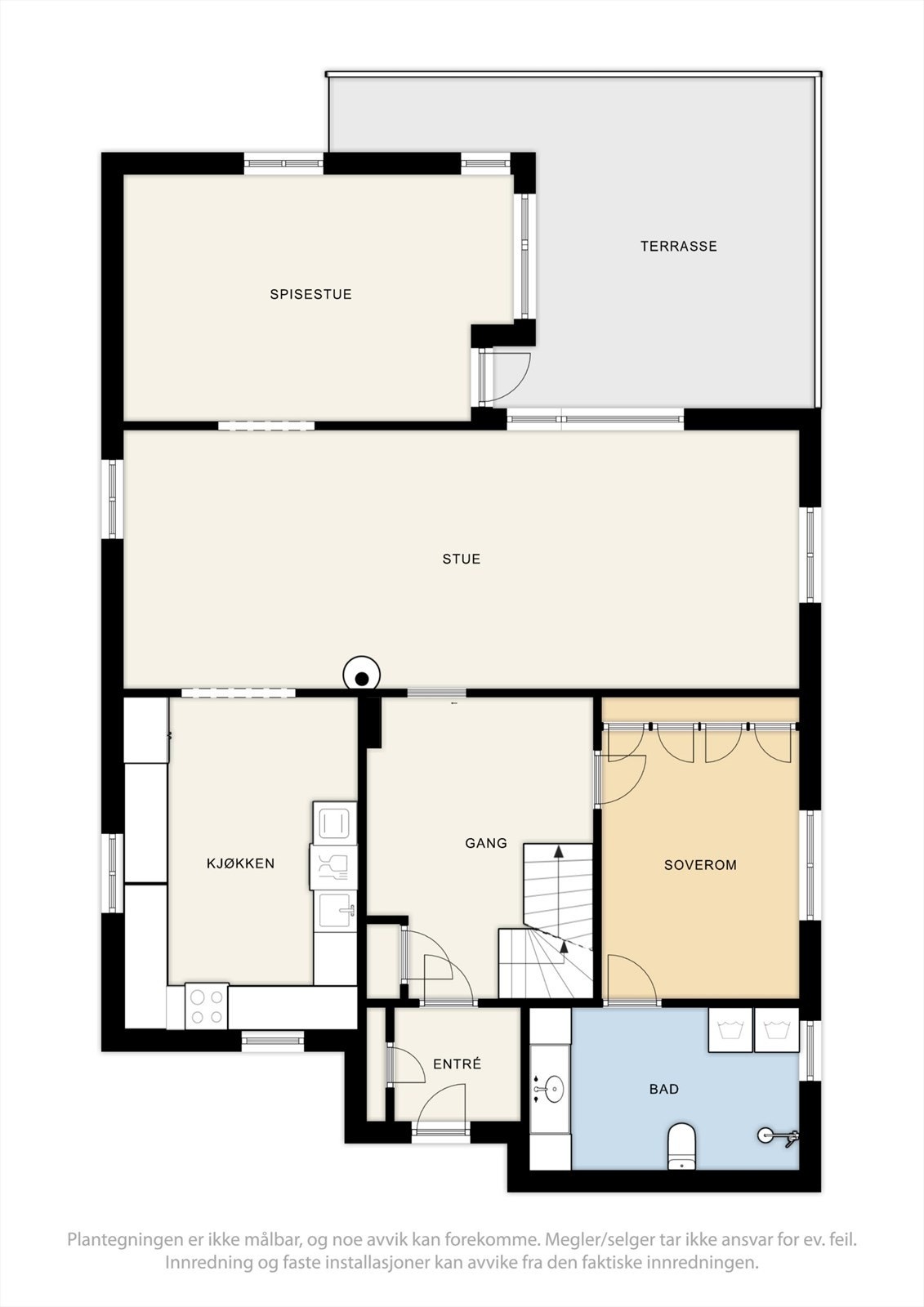 Plantegning 1. etasje. Galleribilde