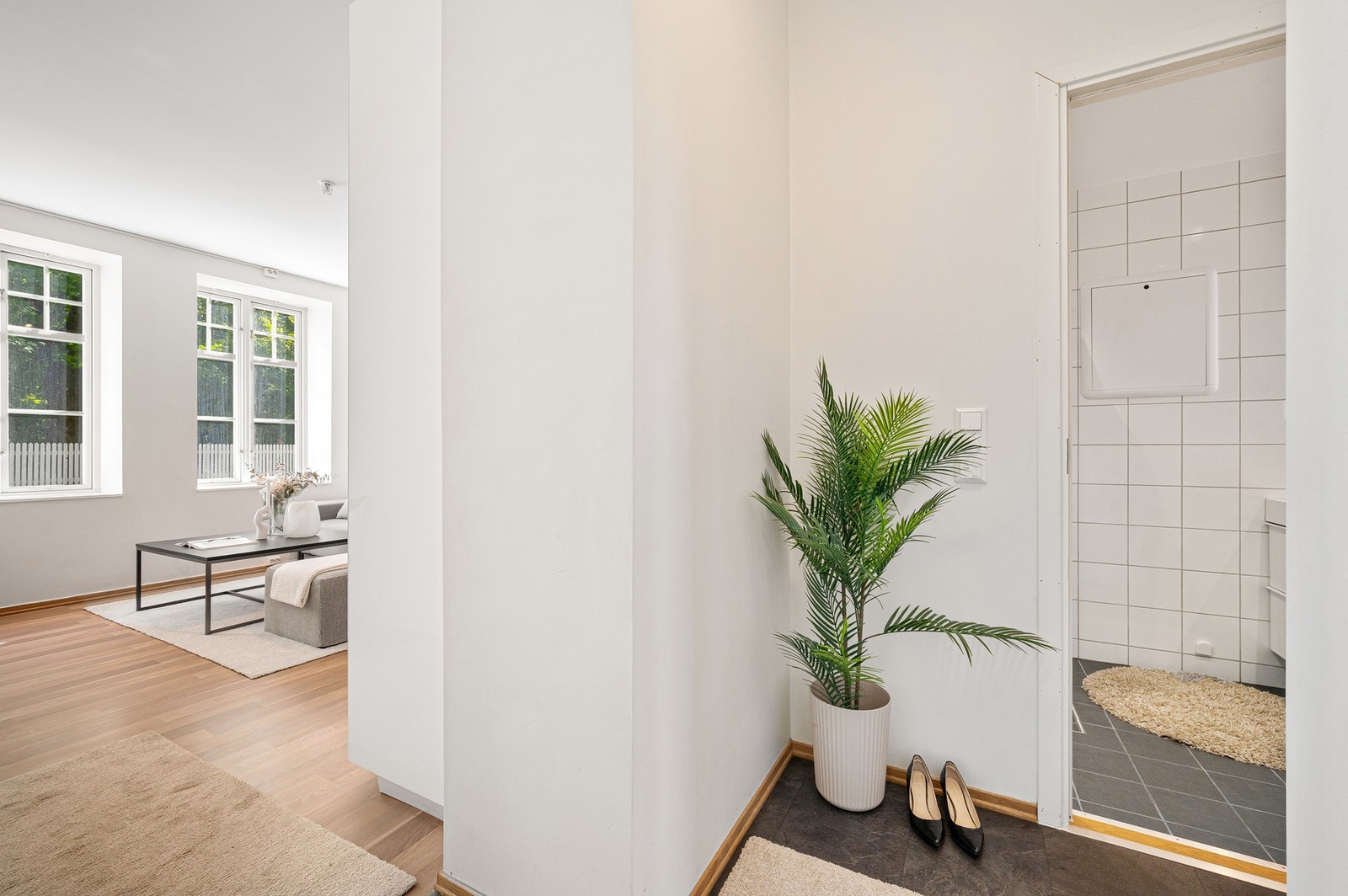 Leiligheten har fine oppholdsrom som er lett å innrede. Galleribilde