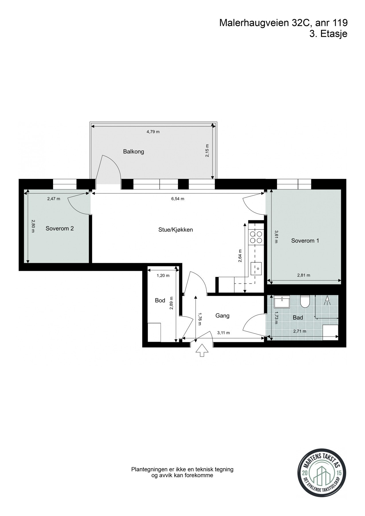 Plantegning Galleribilde