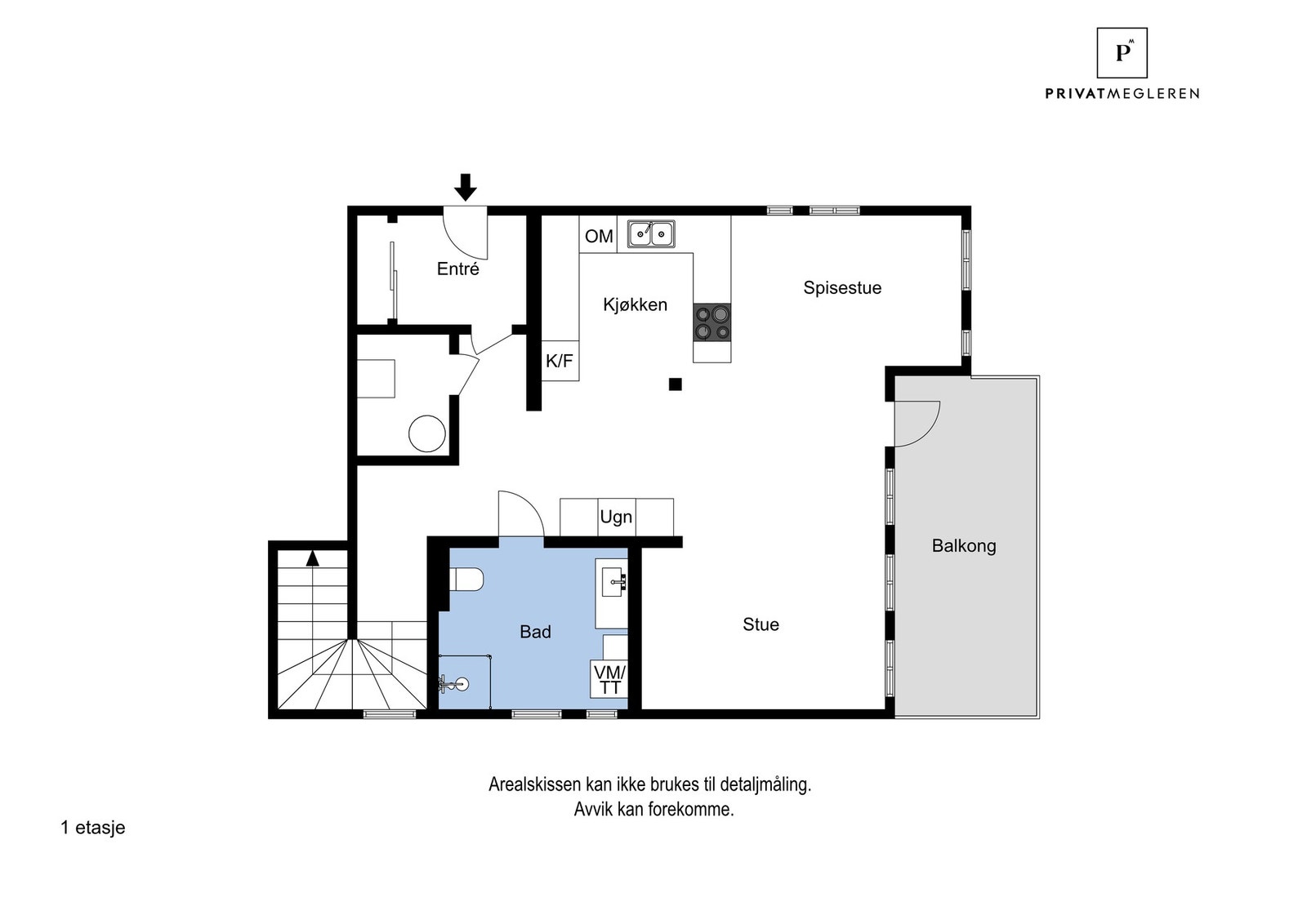 Plantegning 1. etasje Galleribilde