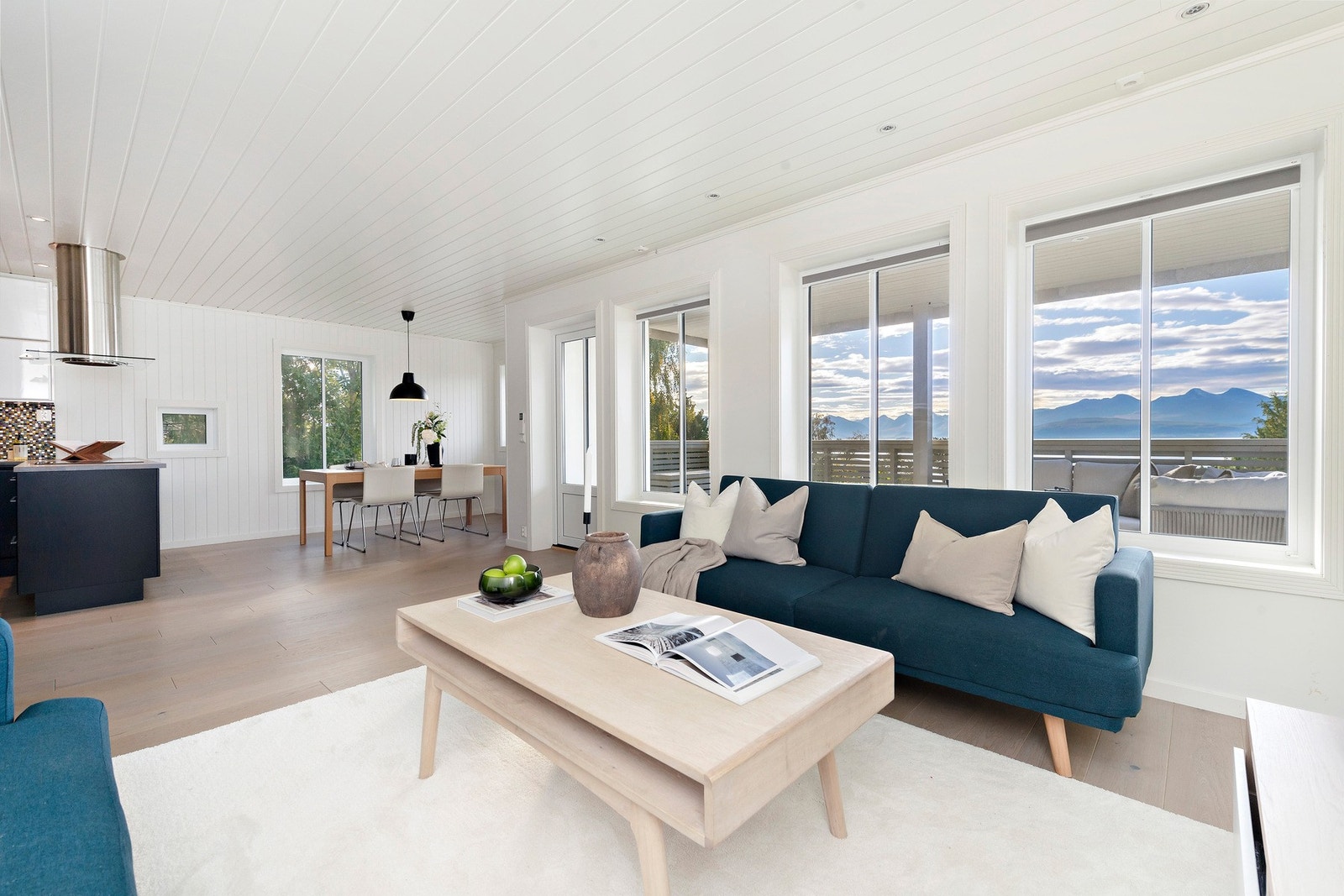 Fra de sørvendte vinduene er det flott utsikt. Galleribilde