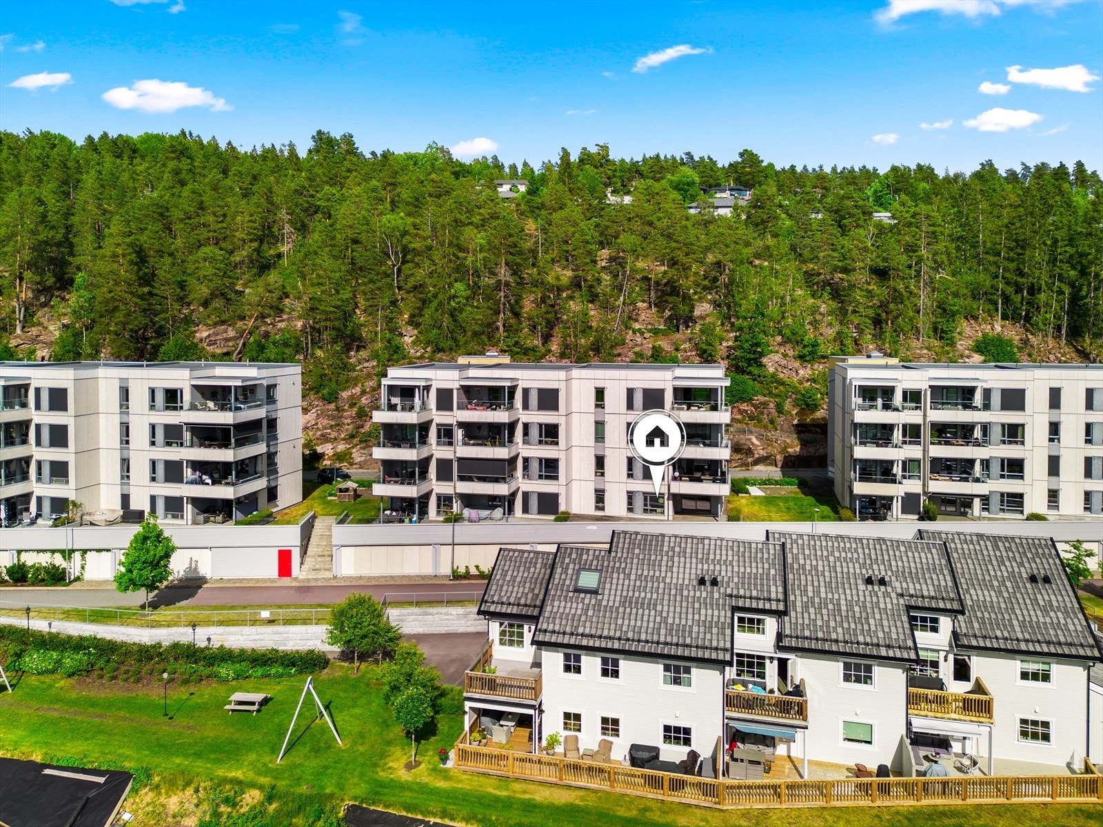 Leiligheten har en flott beliggenhet i Skafjellåsen Galleribilde