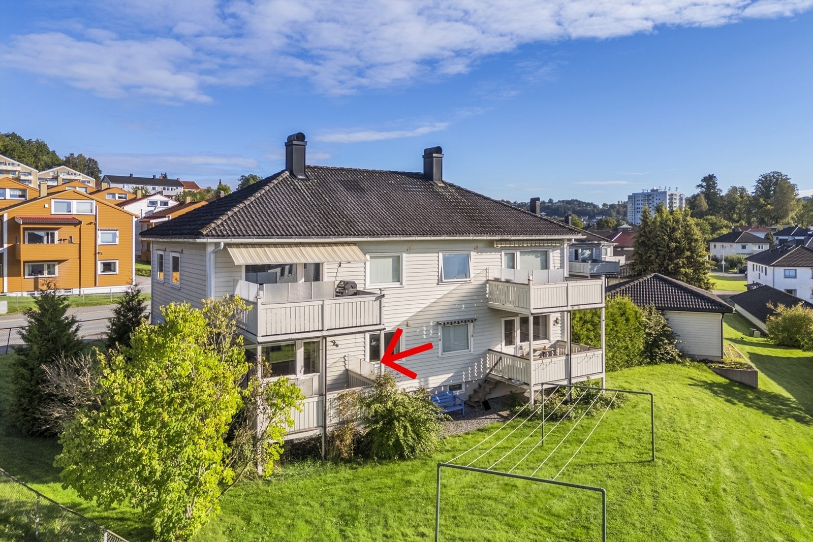 Leiligheten ligger i første etasje Galleribilde