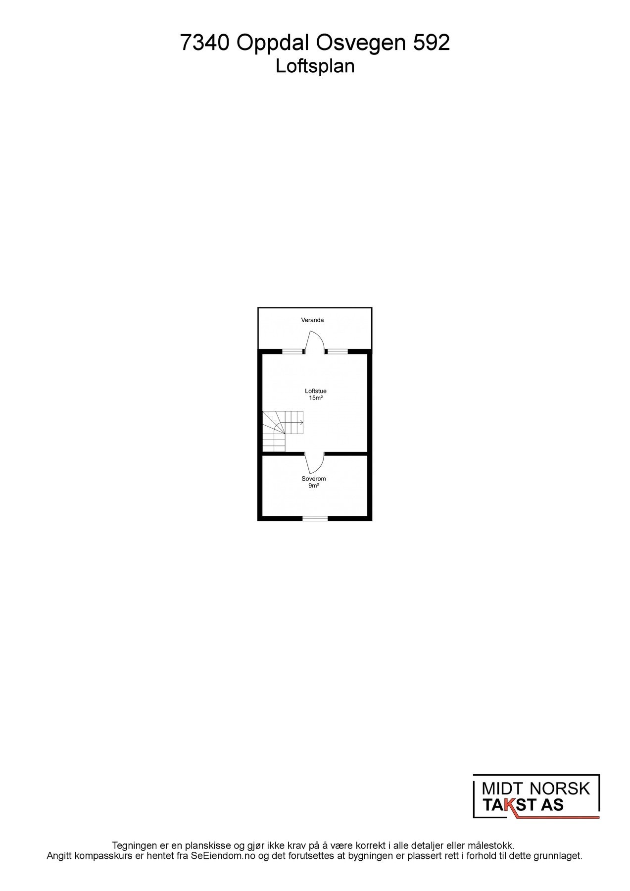 Planskisse - Loft. Galleribilde