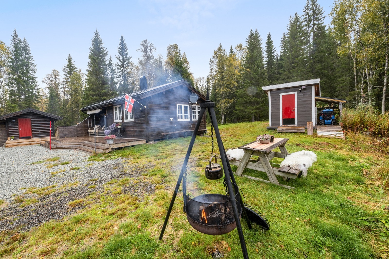 Hytteglede for både både små og store. Her er det lett å trives Galleribilde