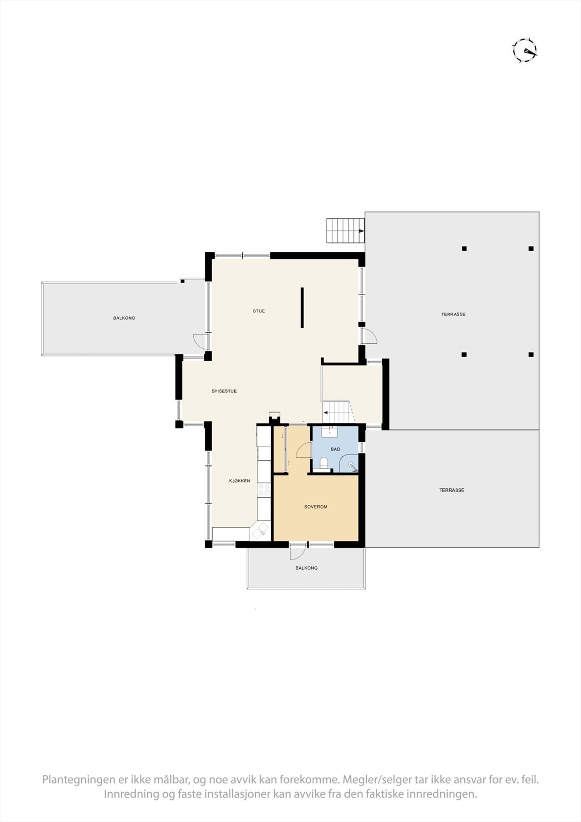Plantegninge 1 -etajse. Galleribilde