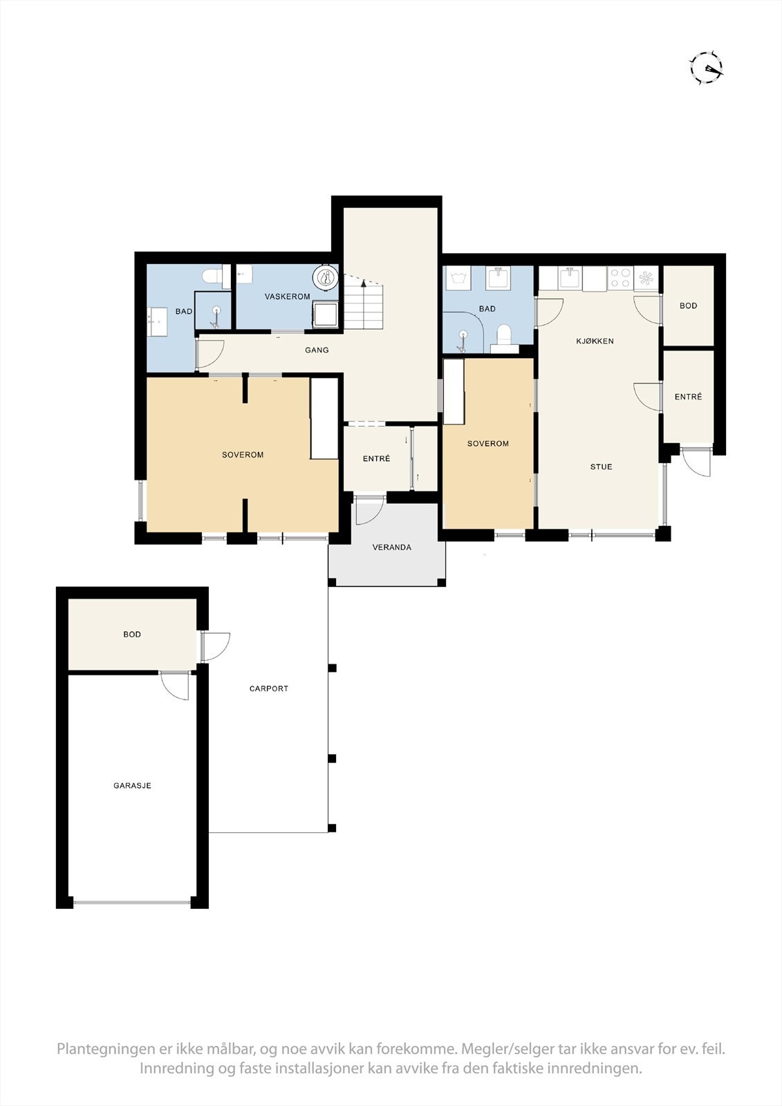 Plantegning hele underetasjen. Galleribilde