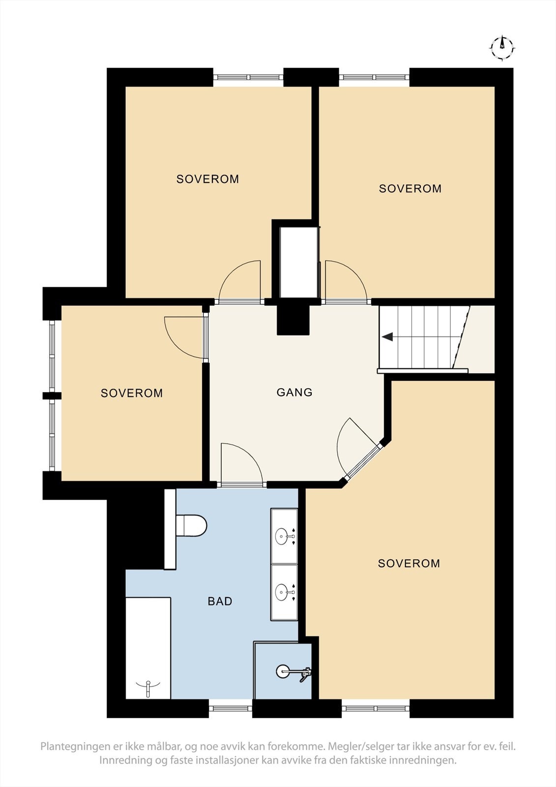 Plantegning 2. etasje. Galleribilde