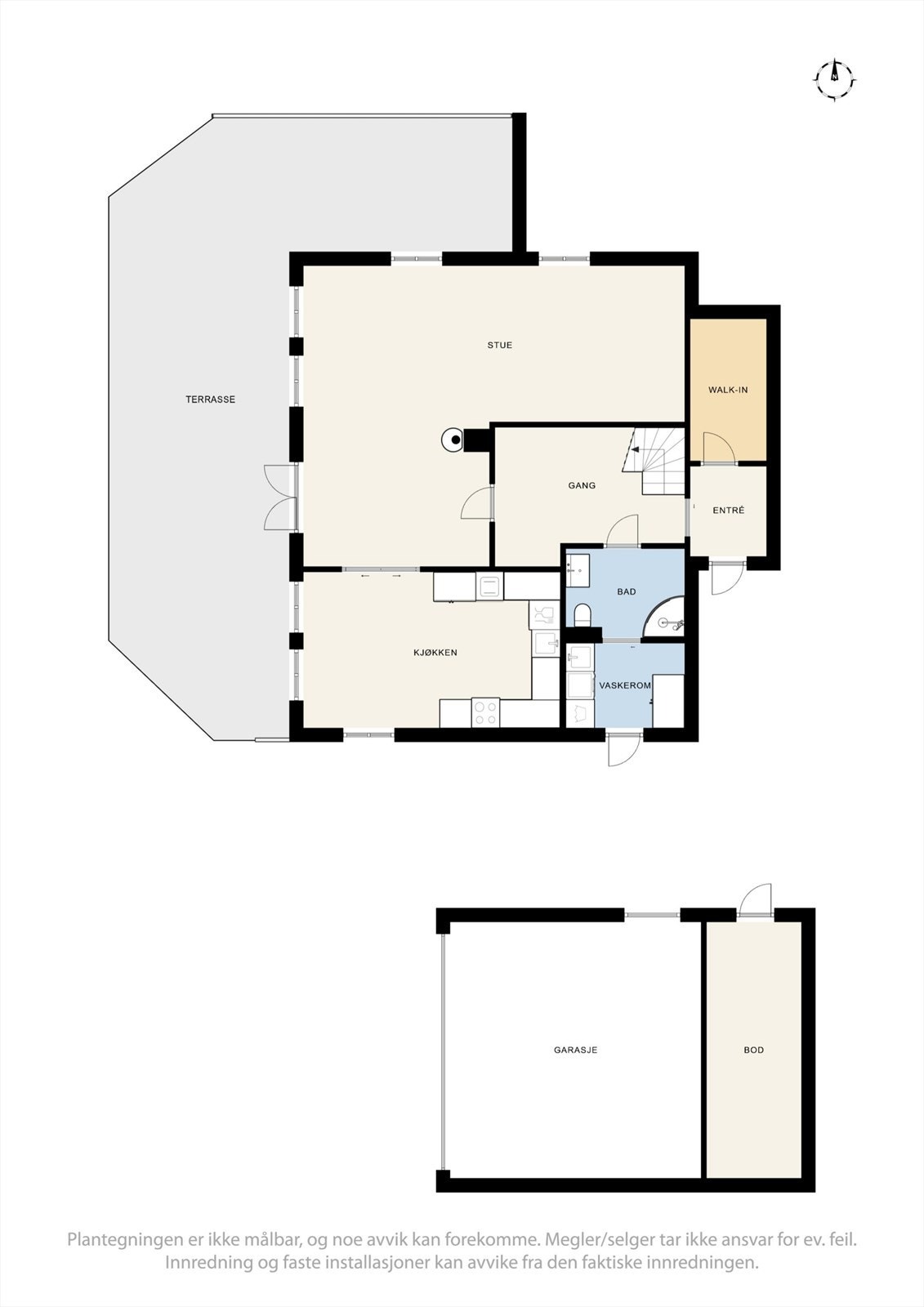 Plantegning 1. etasje. Galleribilde