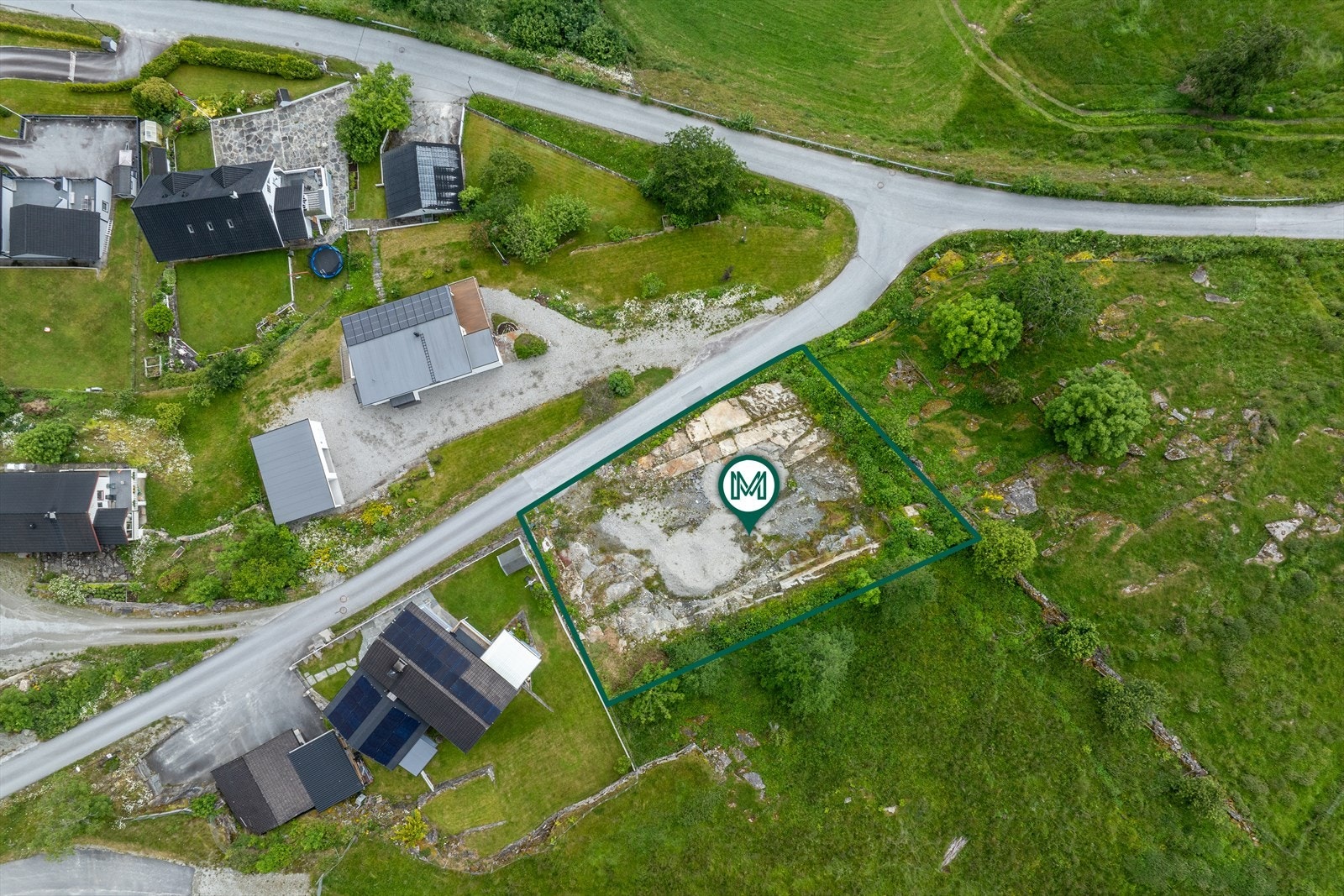 Tomten er utsprengt og klar til finplannering og bygging Galleribilde