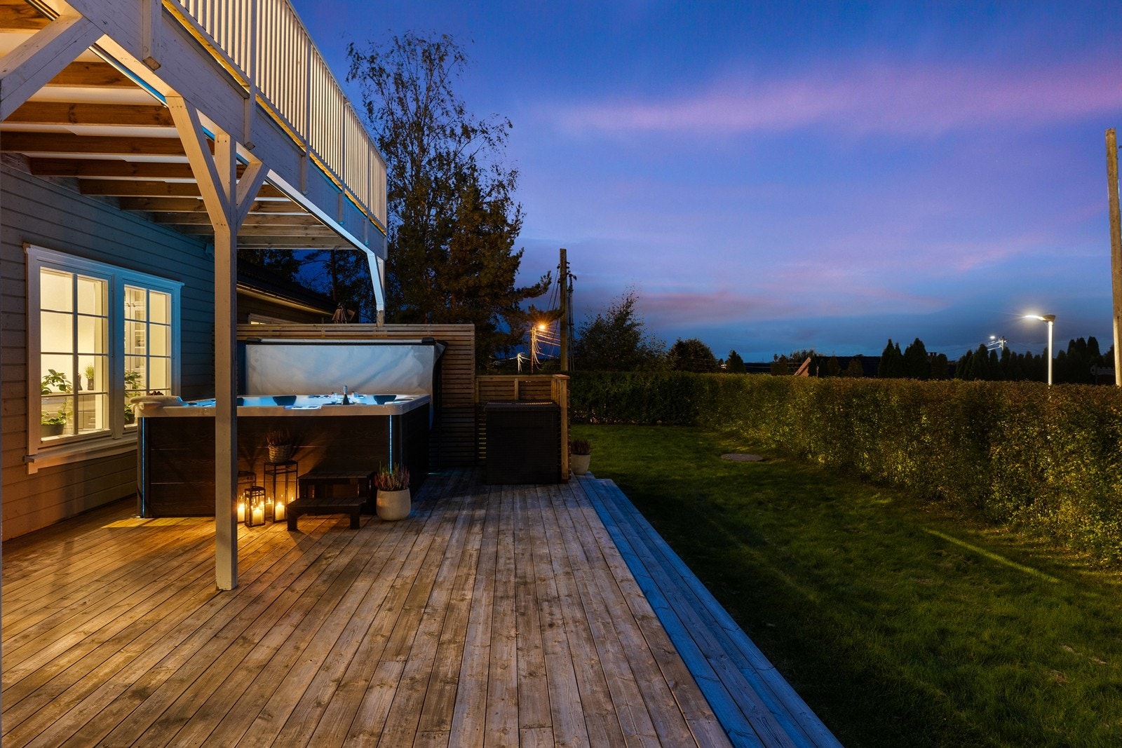 God skjerming rundt terrassen Galleribilde