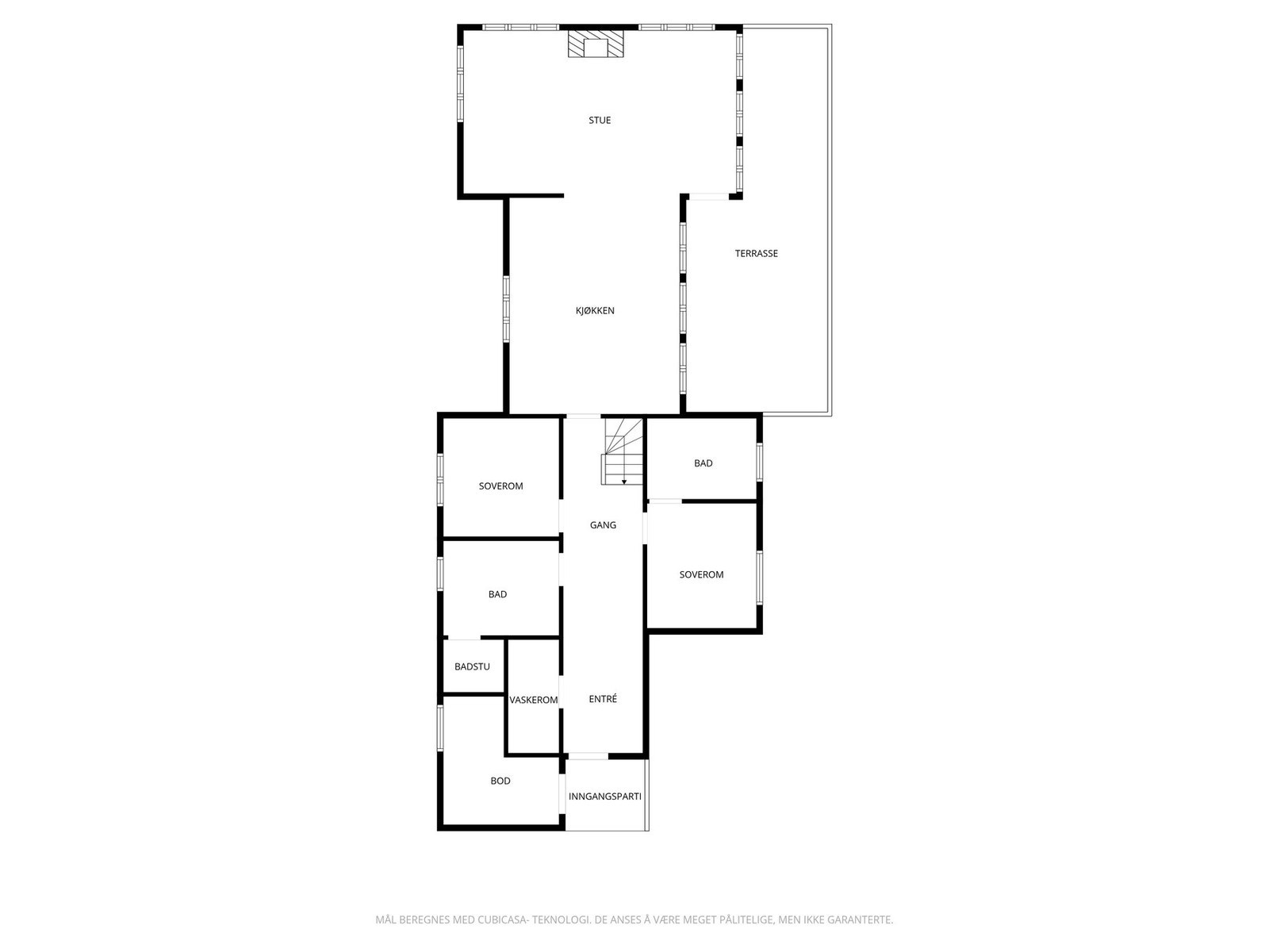 Plantegning hovedetasje Galleribilde