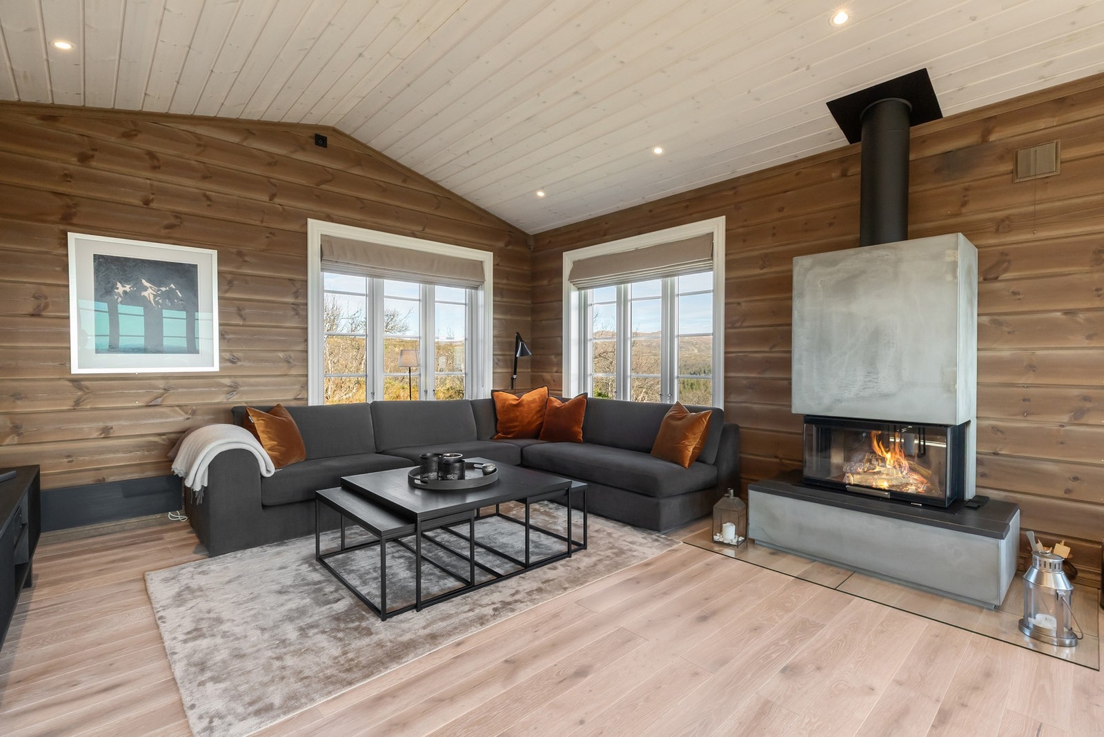 God plass til møblering i stua. Galleribilde