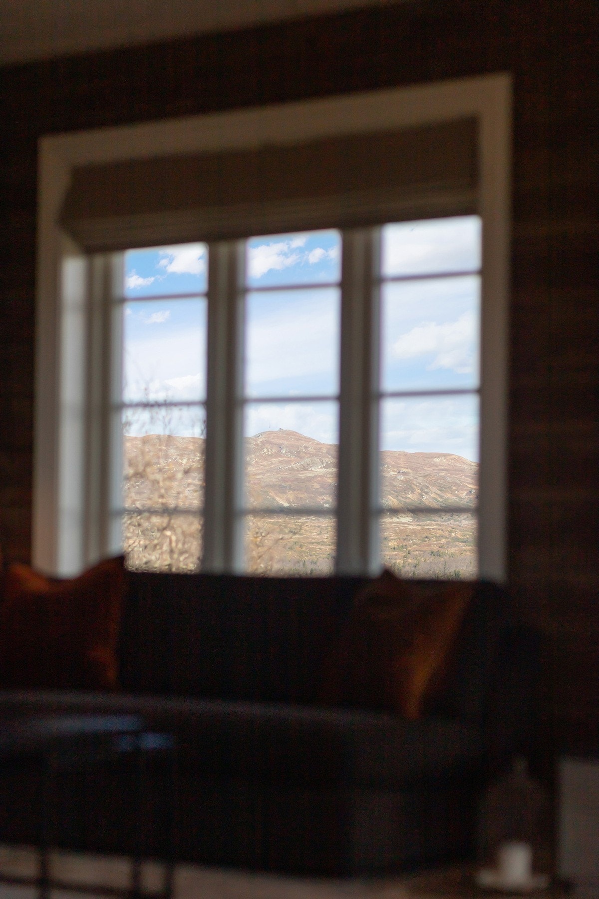 Fra hytta kan man se Spåtind Galleribilde