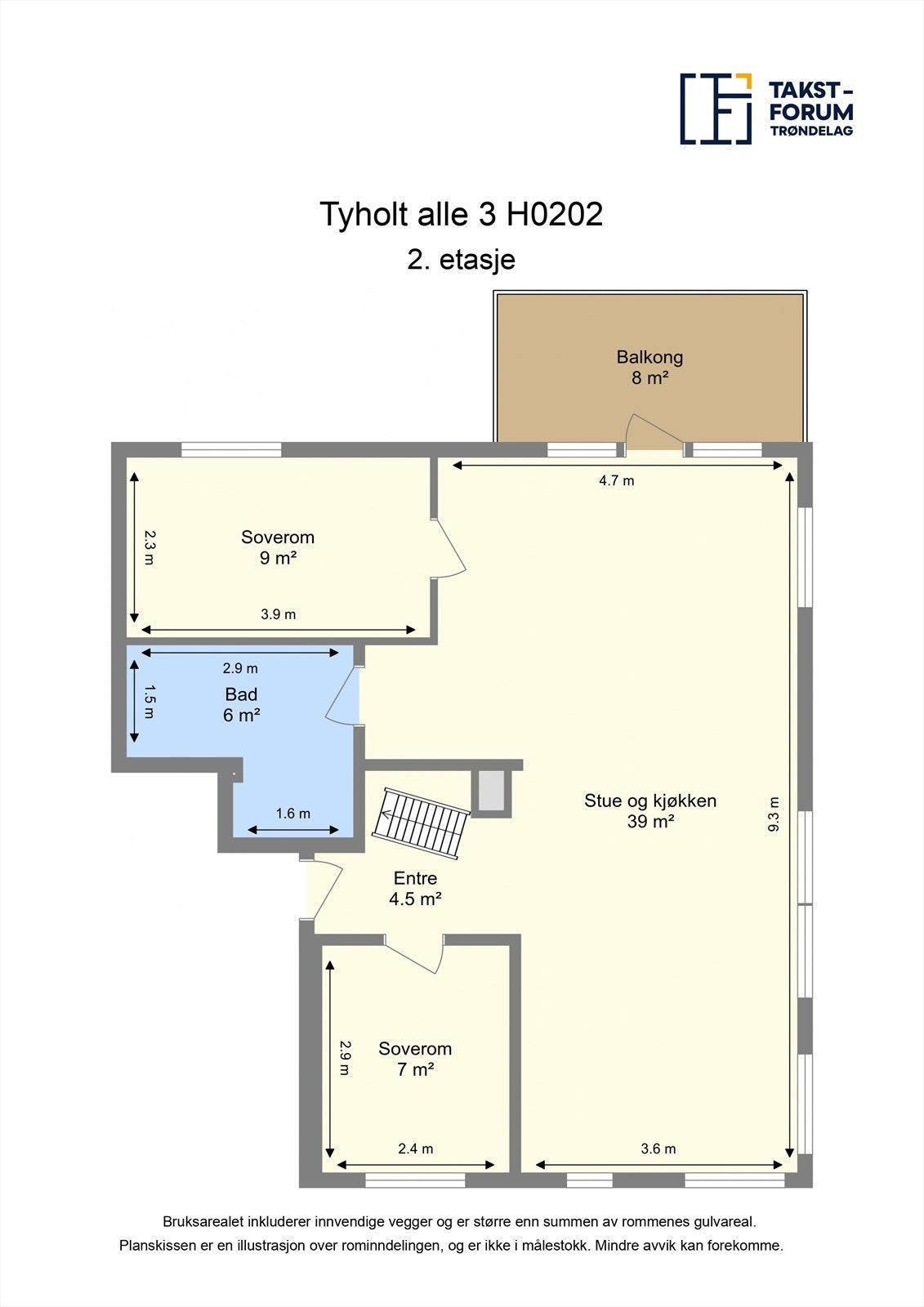 Planskisse 2. etasje Galleribilde