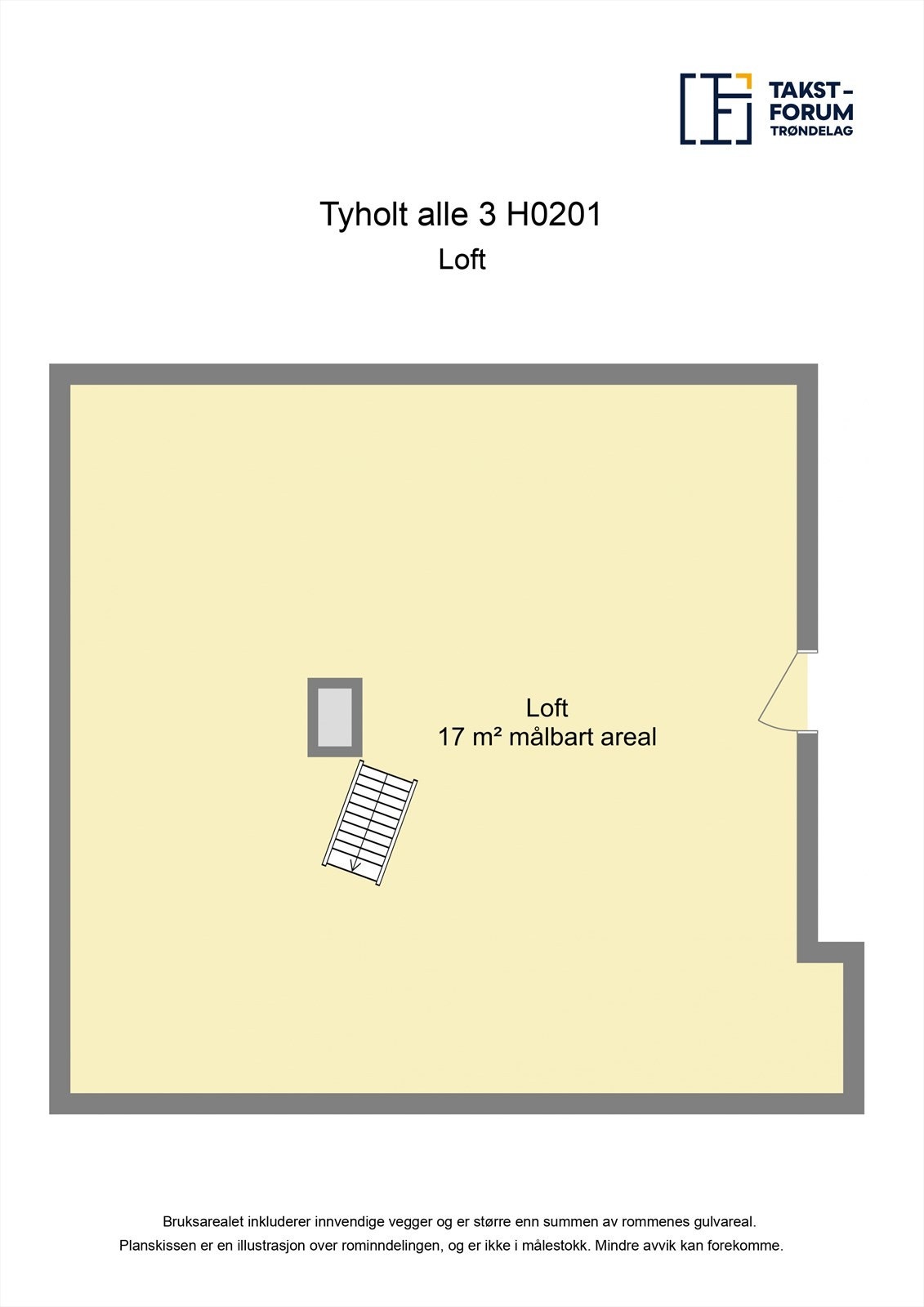Planskisse loft Galleribilde