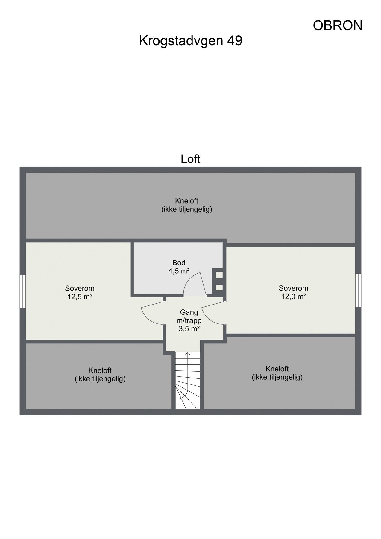 Plantegning loft. Galleribilde