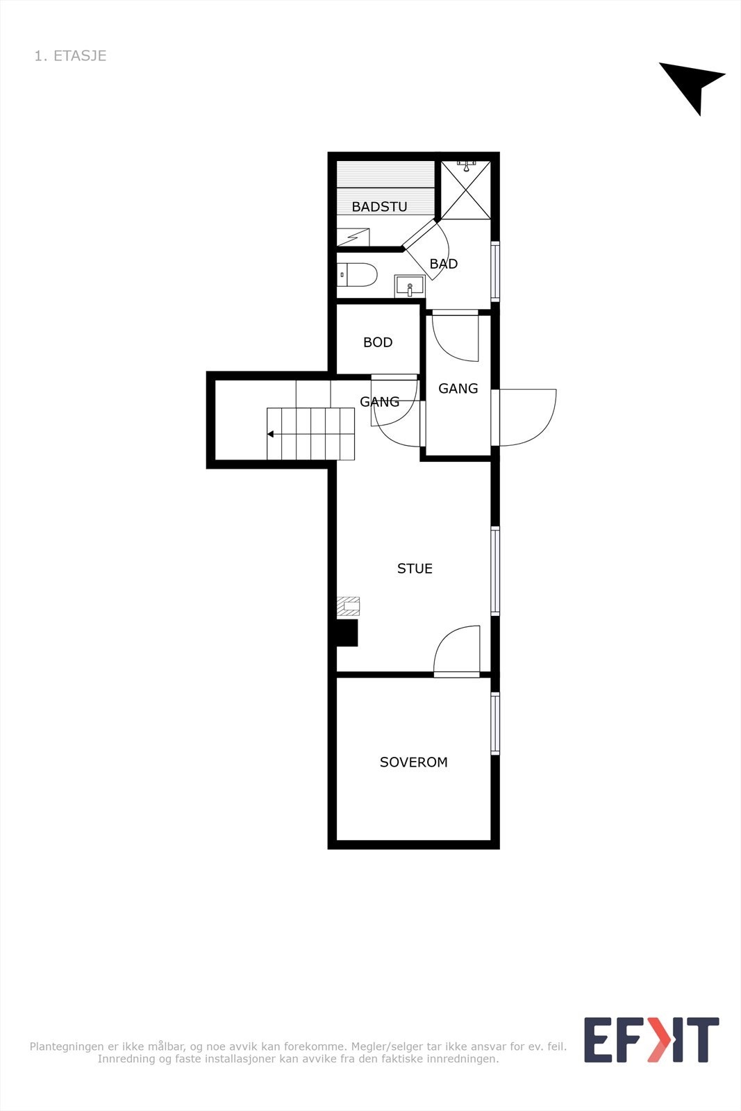 Plantegning underetasje Galleribilde