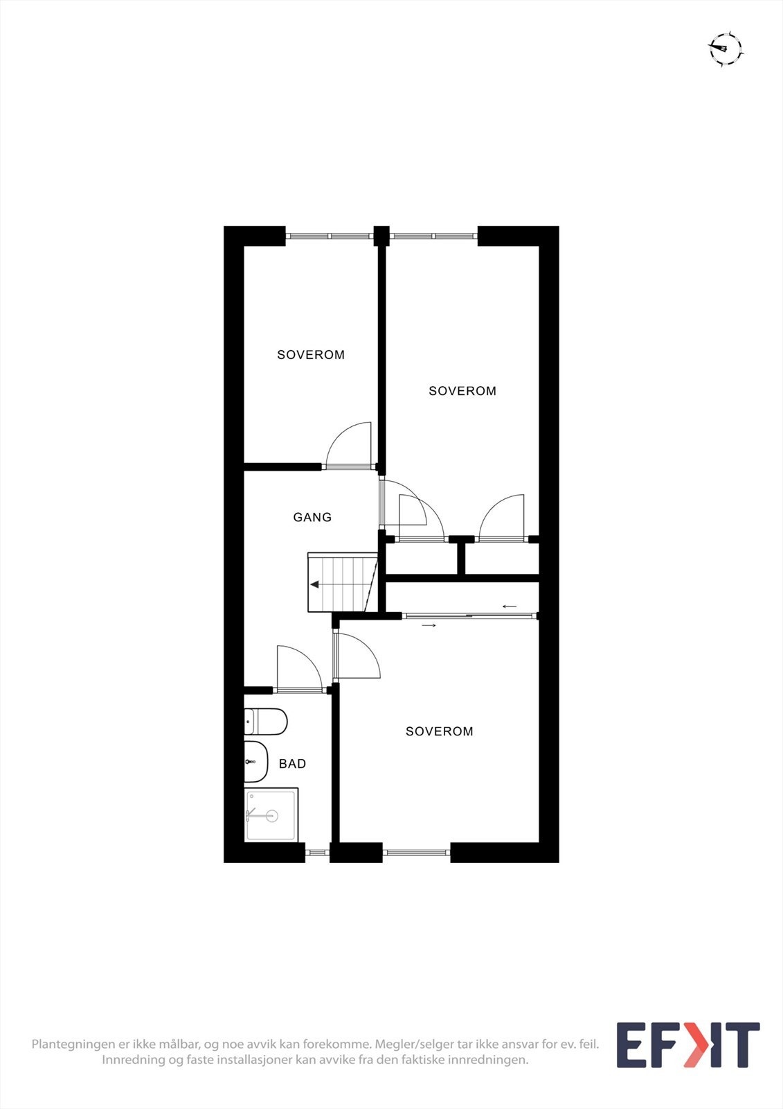 Plantegning 2. etasje Galleribilde