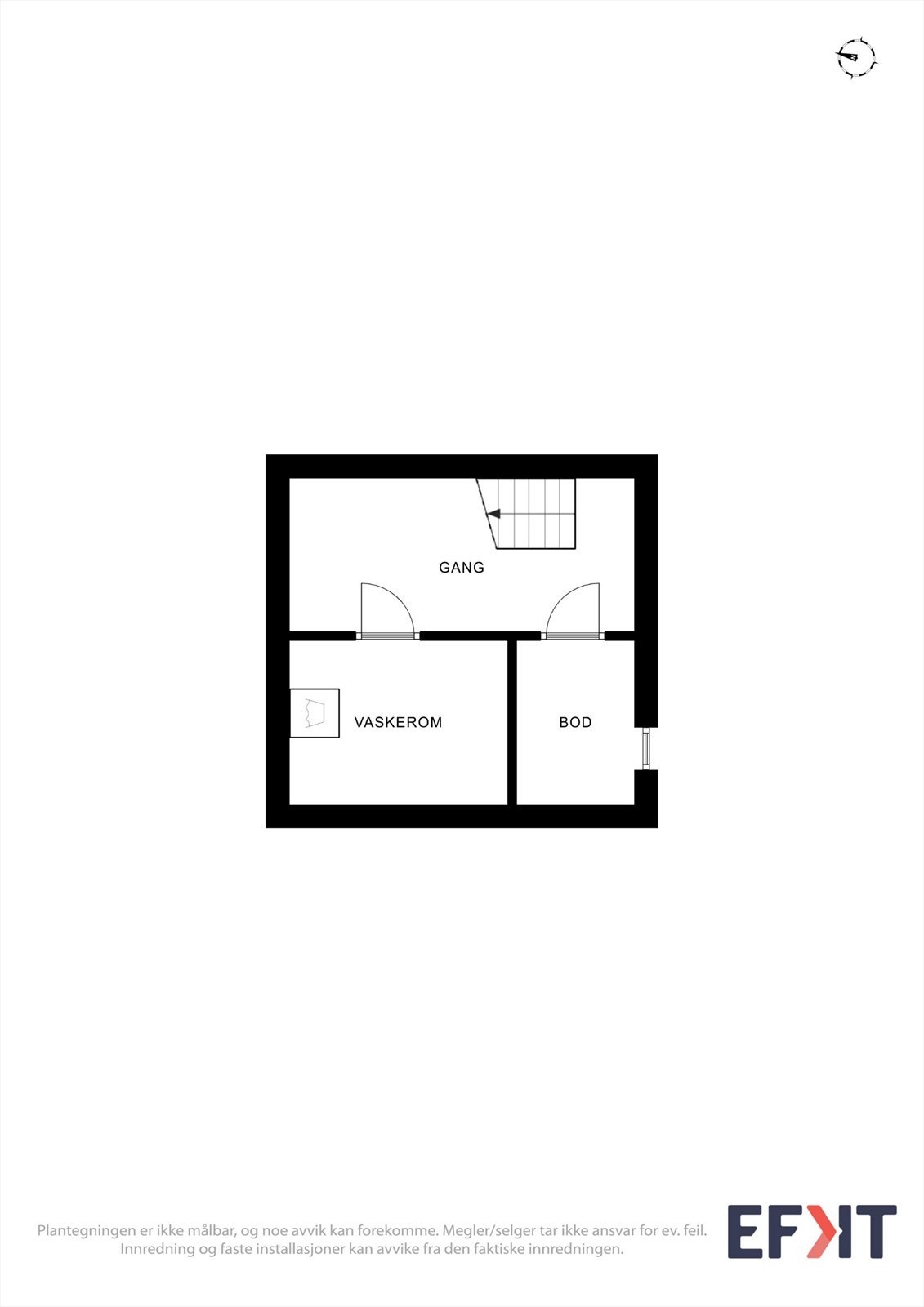 Plantegning kjeller. Galleribilde