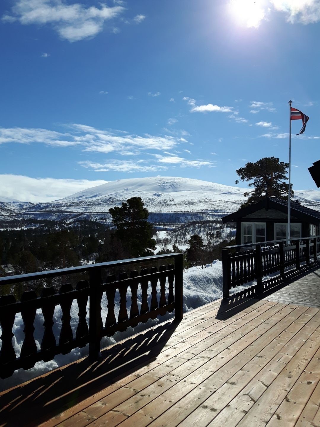 Utsiktsbilde fra vinterstid Galleribilde