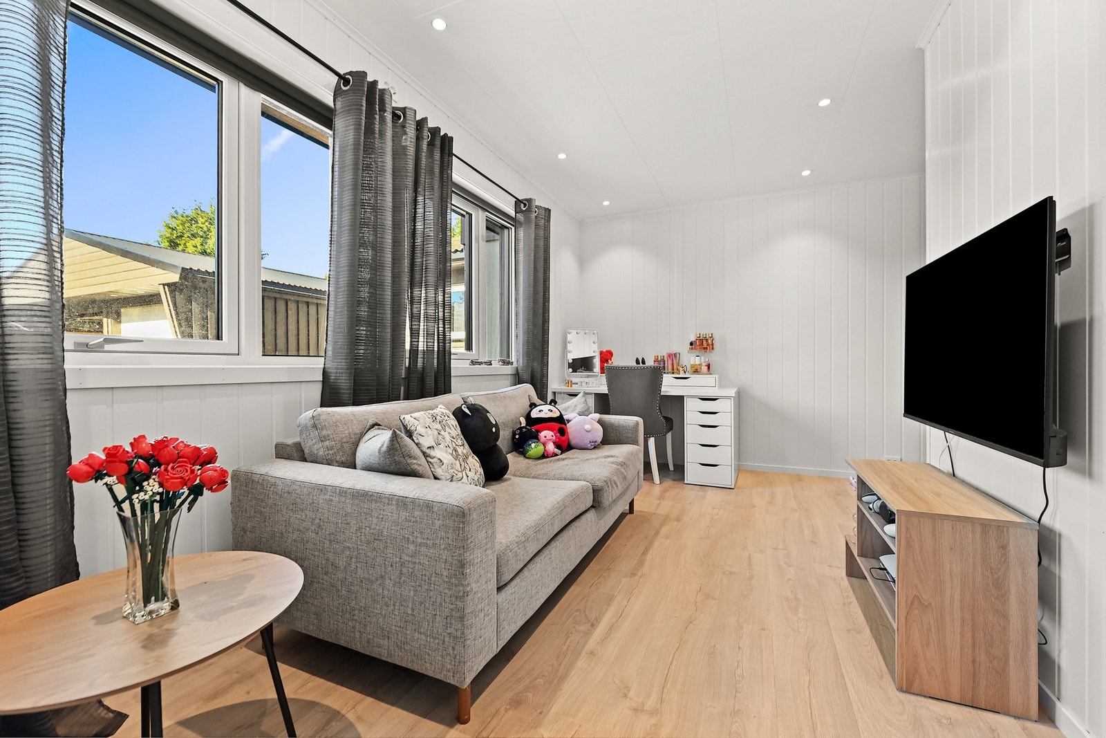 Her har du både soverom og oppholdsrom i ett. Galleribilde