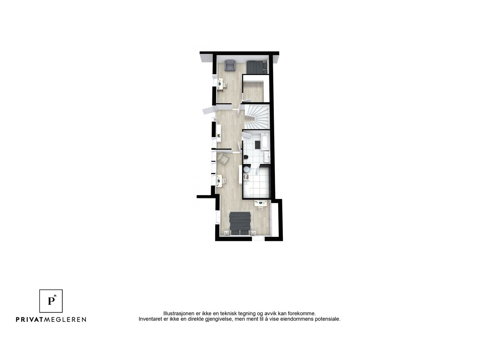 Plantegning underetasje Galleribilde