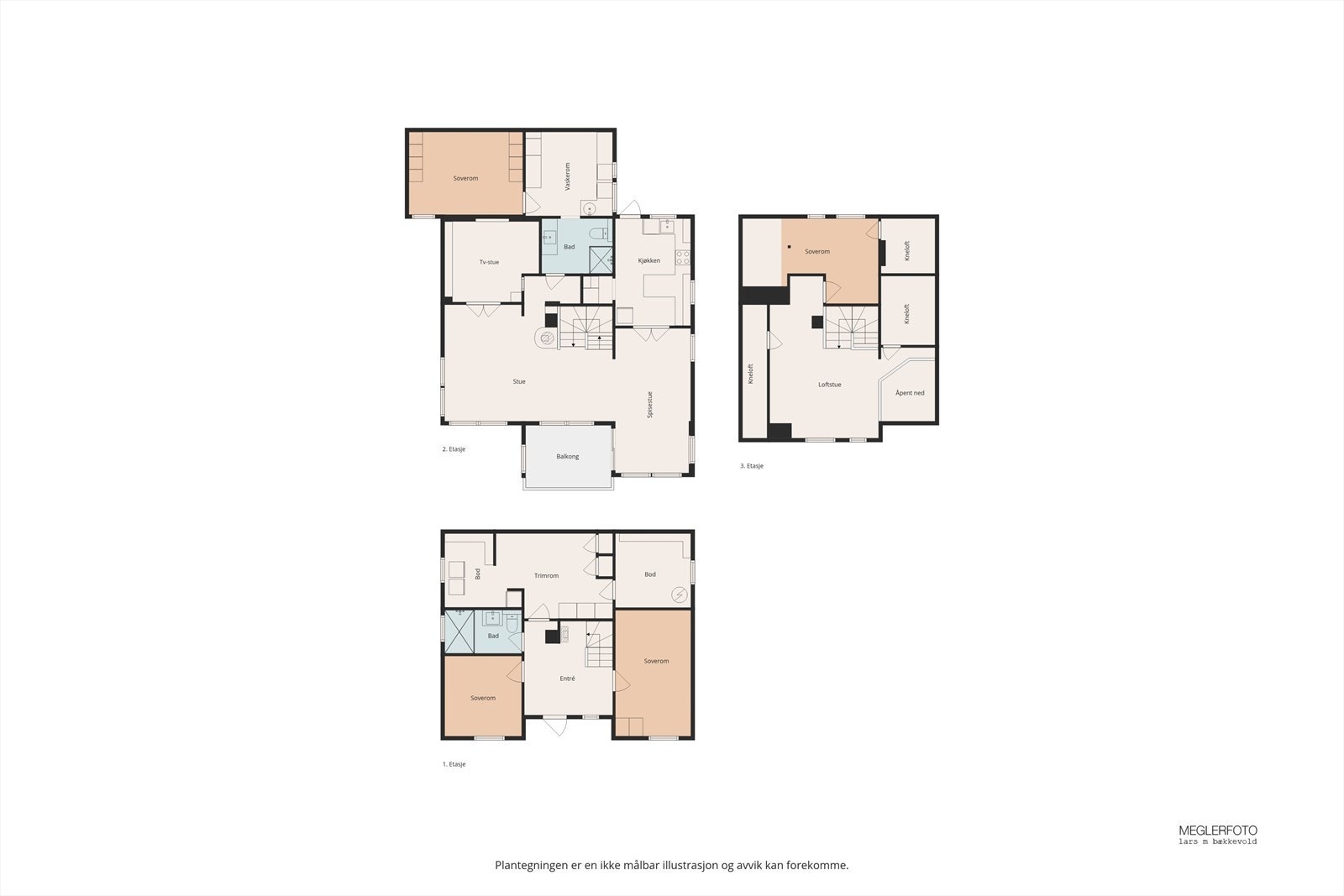 Planskisse Frederik Collets veg 24B. Galleribilde