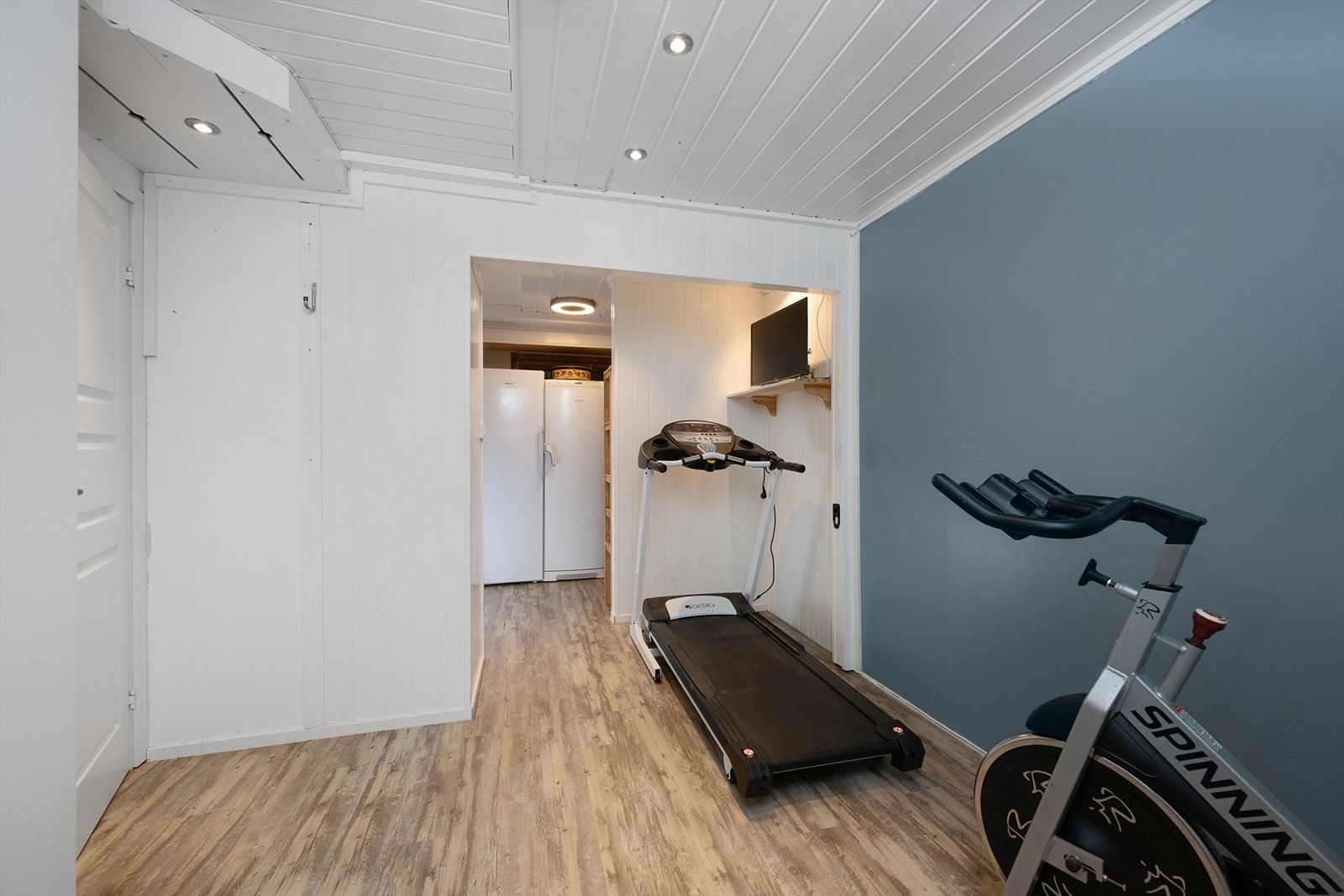 Romslige og disponible arealer i sokkeletasjen kan brukes til oppbevaring eller trimrom. Galleribilde