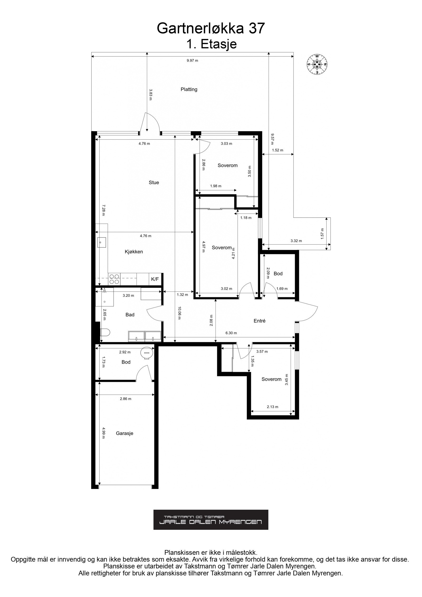 Plantegning. Galleribilde