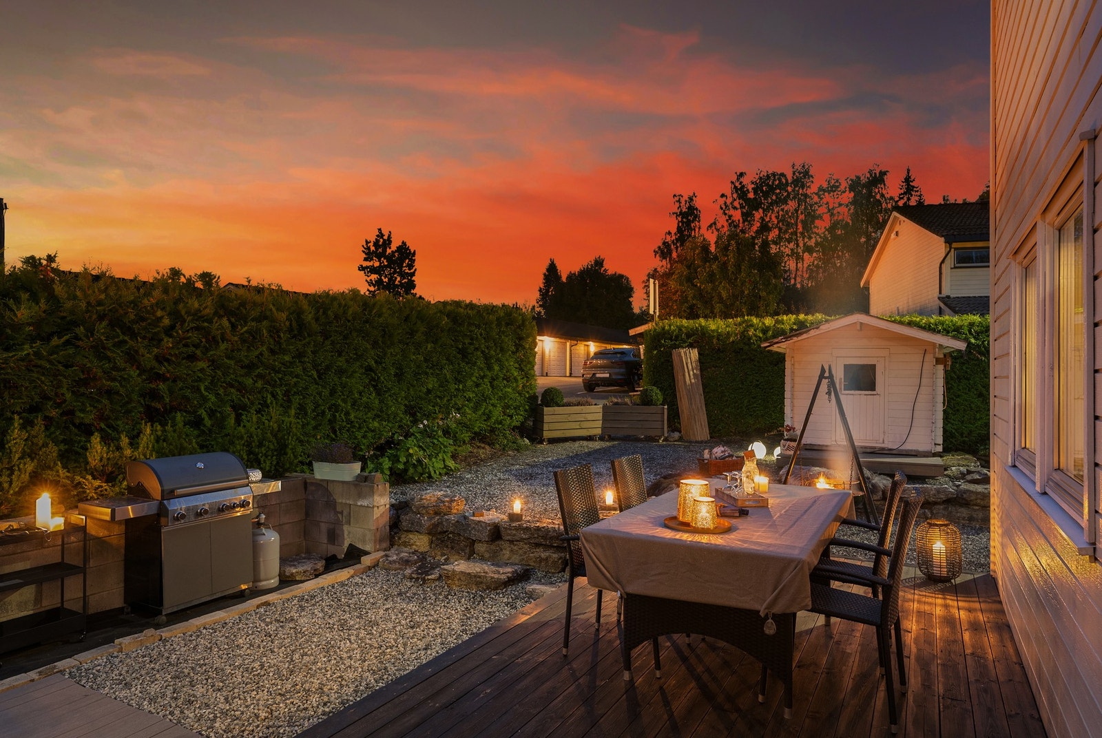 Skumringen er fin her på Østre Jansrud. Galleribilde