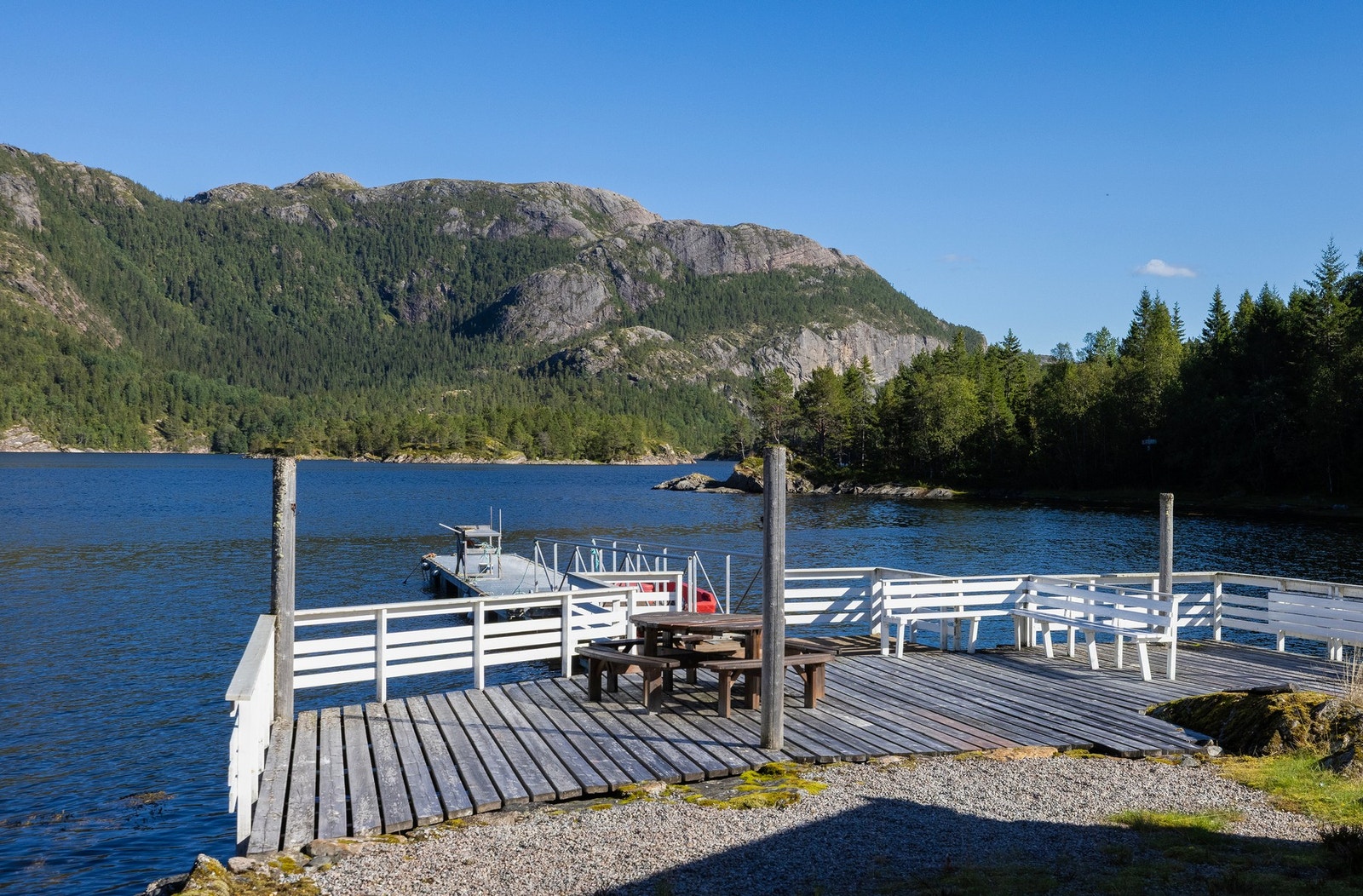 Brygge like nedenfor tunet. Galleribilde