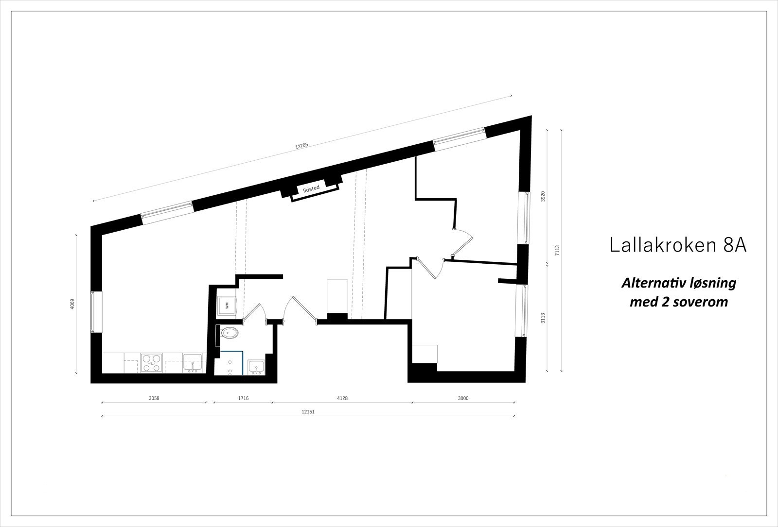 Alternativ planløsning Lallakroken Galleribilde