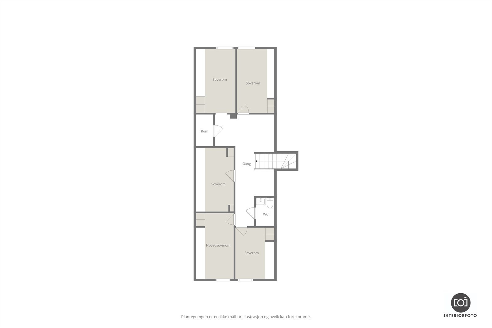 Plantegning loft Galleribilde