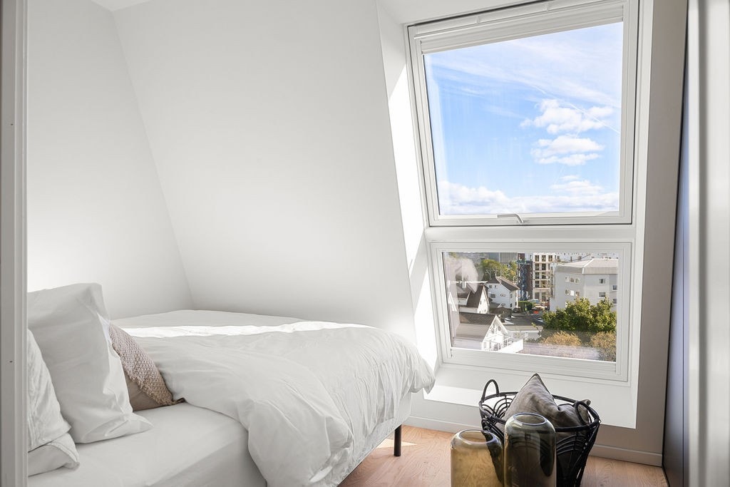 Soverom to er mindre, og egner seg best som gjesterom eller barnerom. Galleribilde