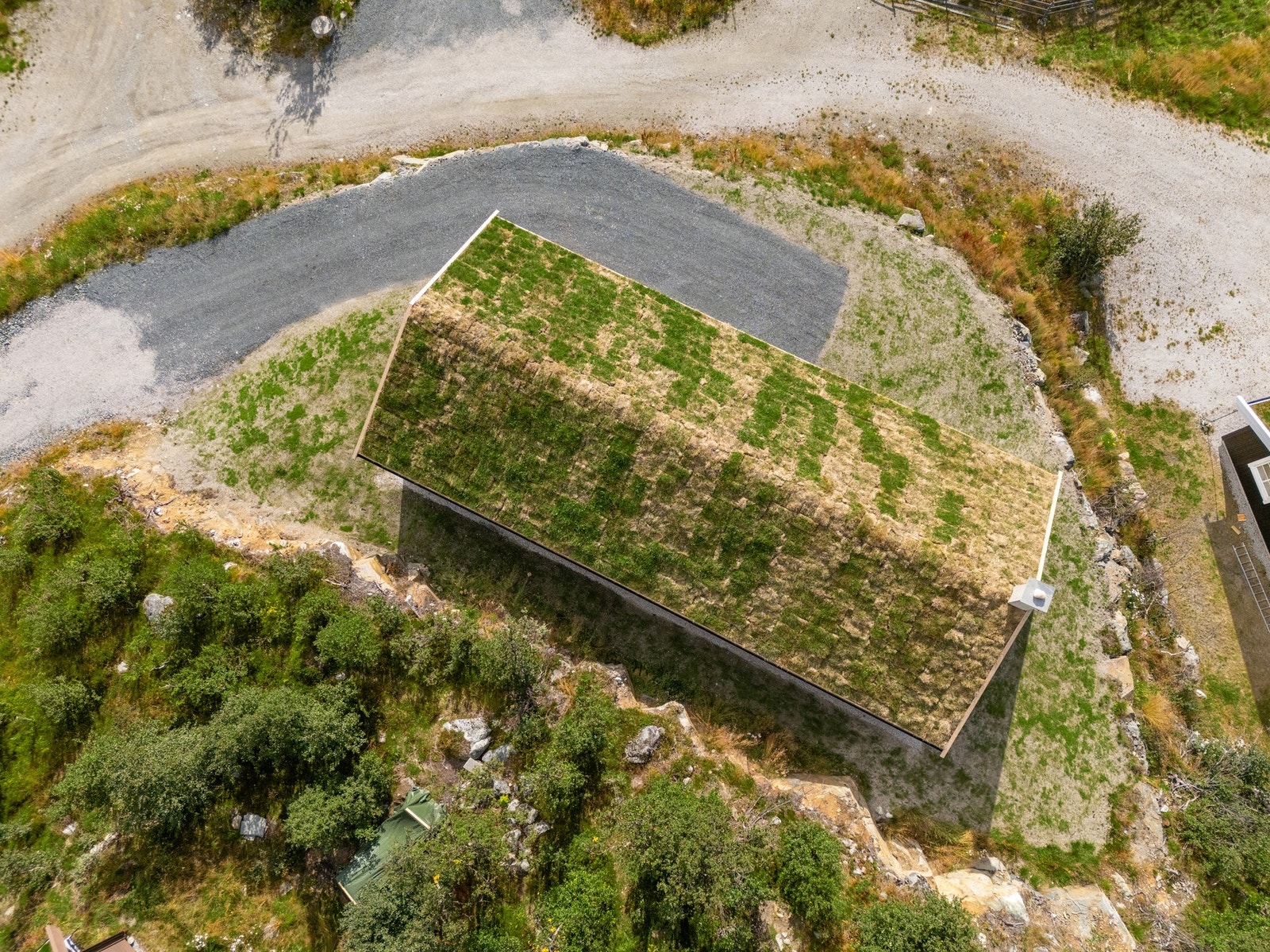Oversiktsbilde av tomt. Galleribilde