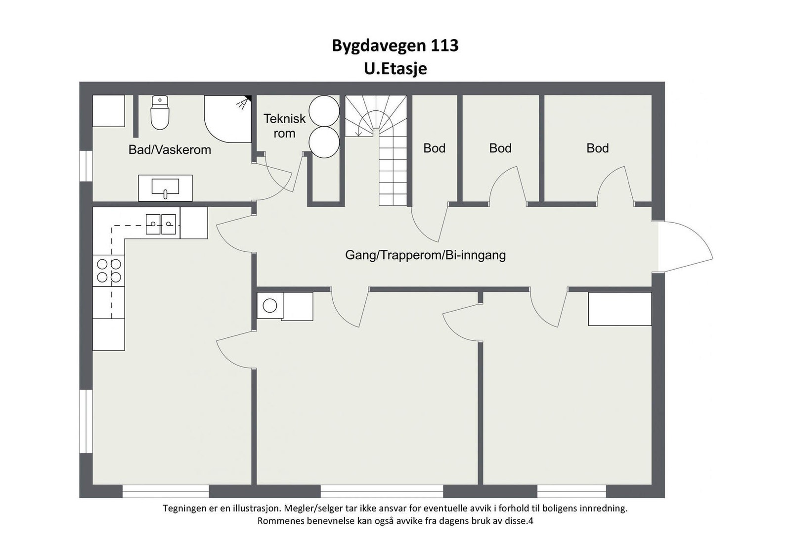 Plantegning 2D - U.Etg Galleribilde