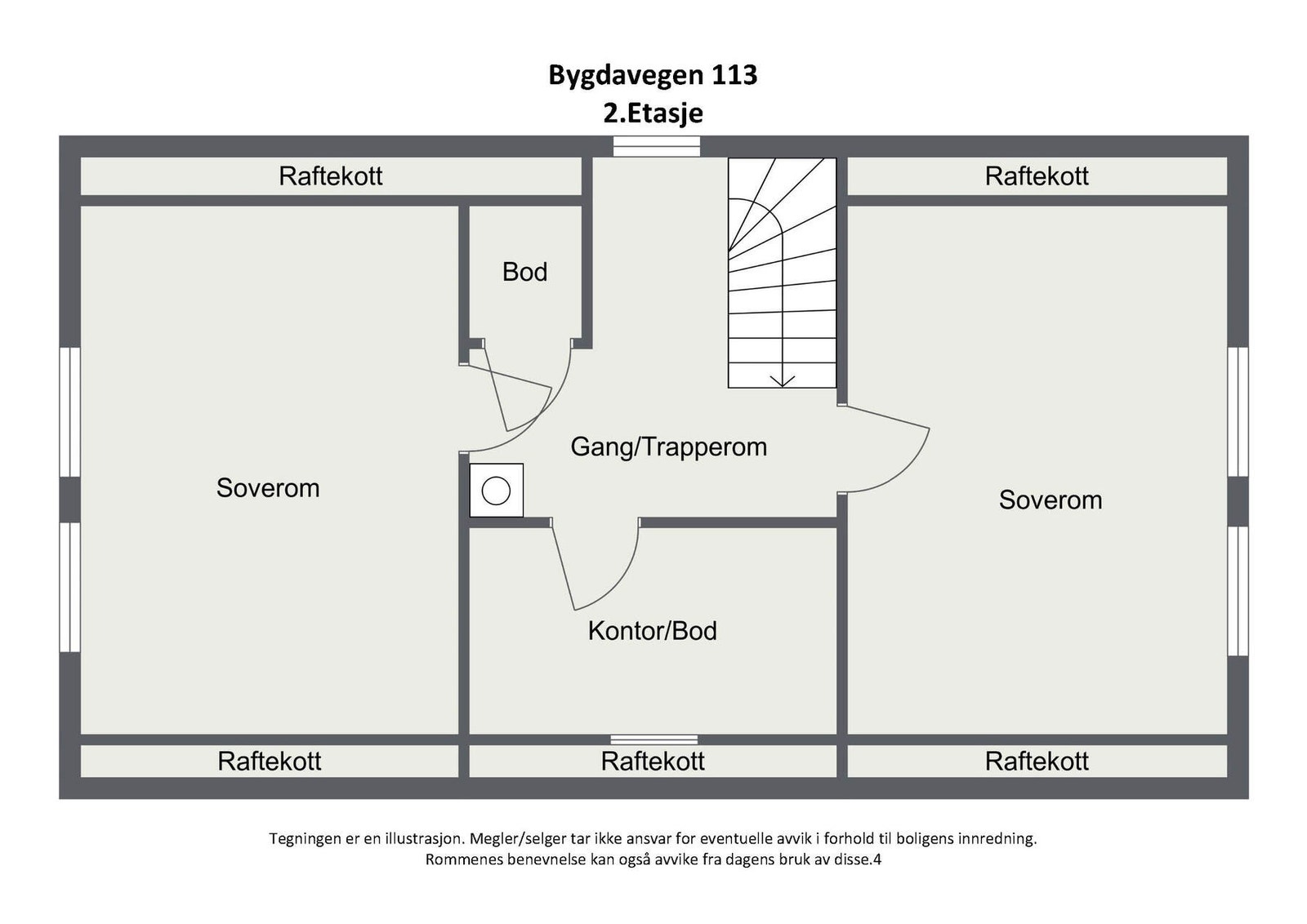 Plantegning 2D - 2.Etg Galleribilde
