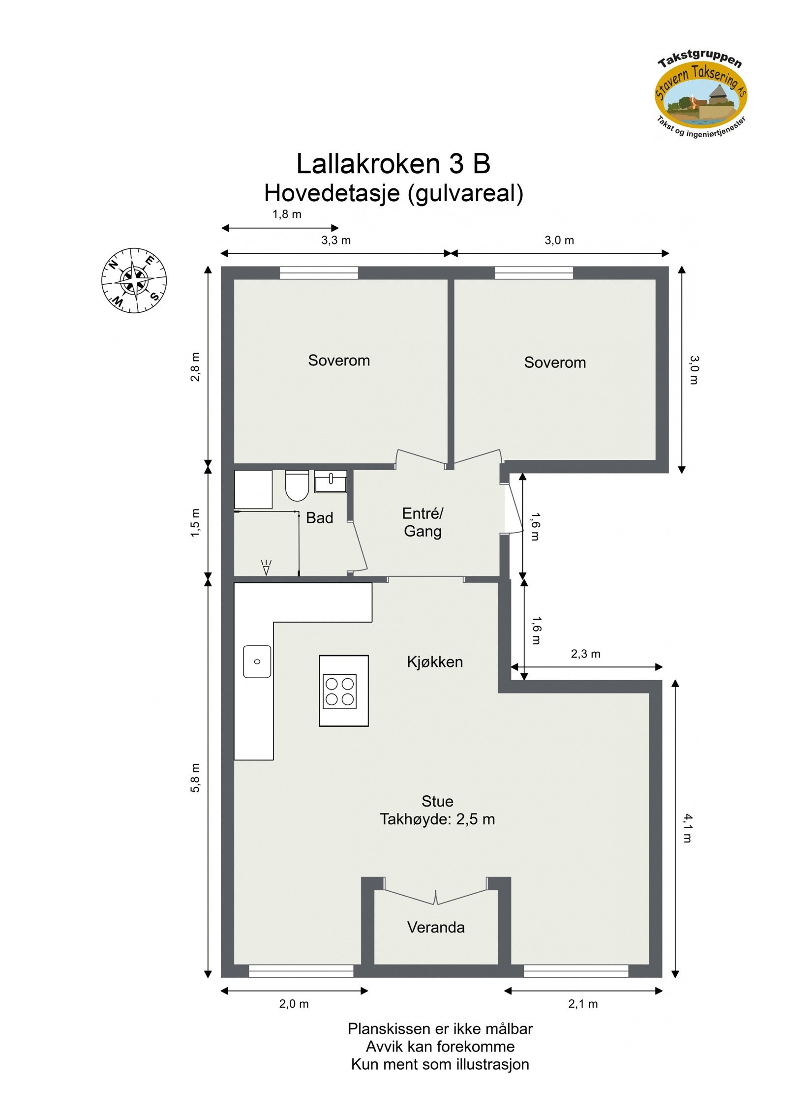 Plantegning Galleribilde