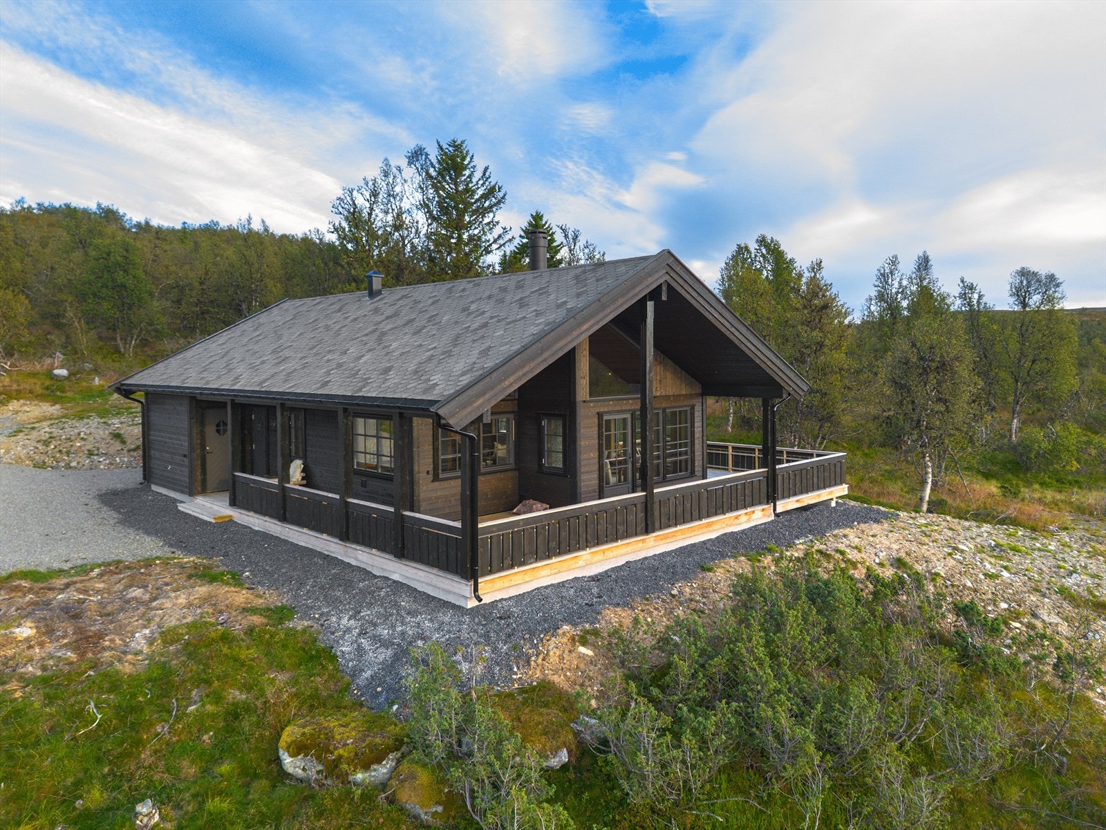 Moderne fritidsbolig bygget i 2024 Galleribilde