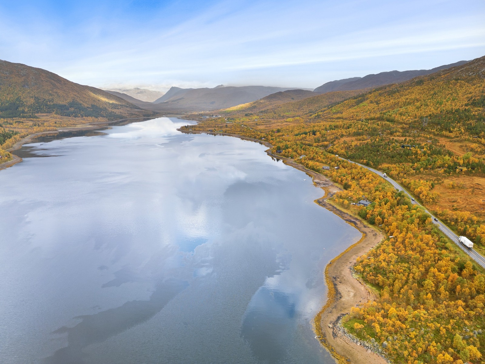 Dronebilde fra nærområdet Galleribilde
