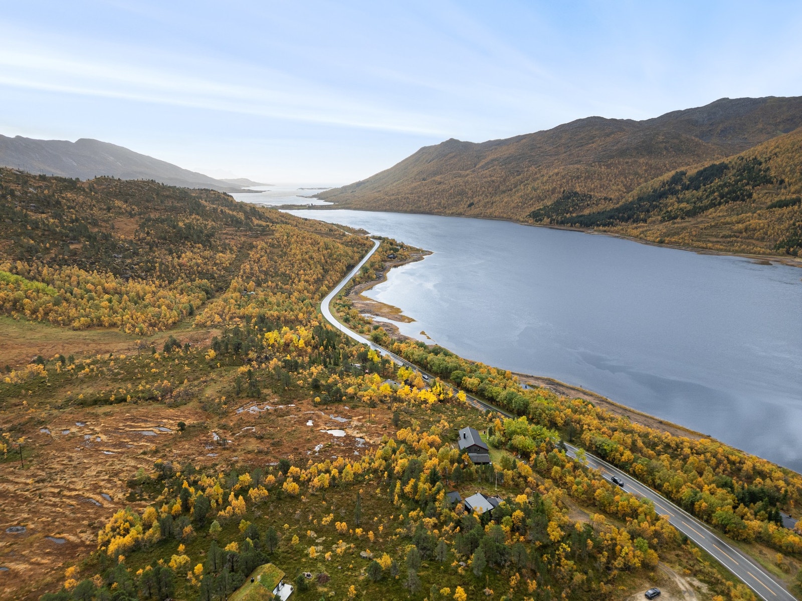 Dronebilde fra nærområdet Galleribilde